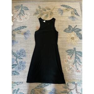BP Black Ribbed Highneck tank Mini Dress Size XS Y2K Club Party Bodycon